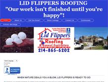 Tablet Screenshot of lidflipperroofing.com